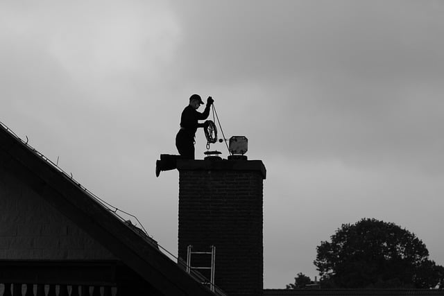 Schoorsteenveger in Sittard