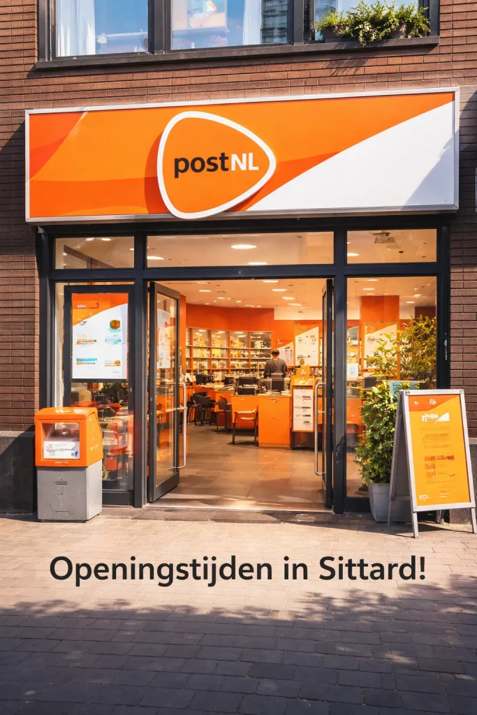 Moderne PostNL-locatie in Sittard met een frisse, professionele uitstraling.
