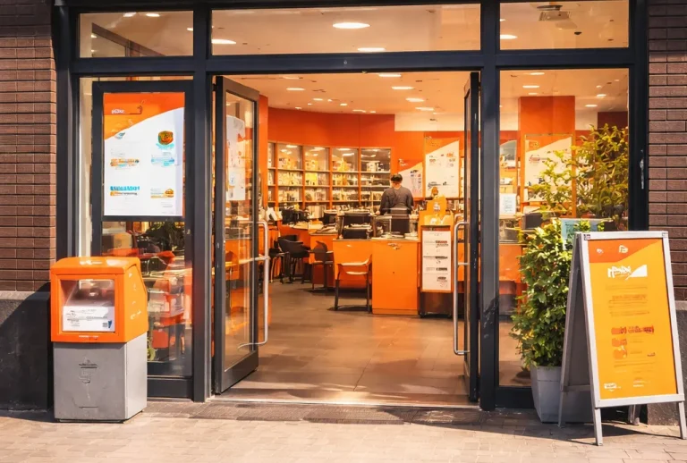 Moderne PostNL-locatie in Sittard met een frisse, professionele uitstraling.